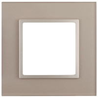 Рамка 1-м 14-5101-04 стекло Elegance шампань+шампань ЭРА Б0034473