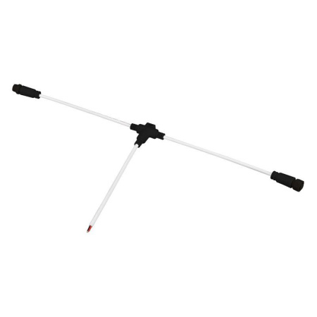 Коннектор питания ARL-MOONLIGHT-SPI/DMX-CON-POWER-T-MID-WIRE-BLK IP67 пластик  051906