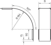 Крышка для угла вертикального внешн. 90град. осн.50 DBV 60 050 F FS OBO 7130847