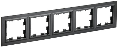Рамка 5-м BRITE РУ-5-БрЧ черн.  BR-M52-K02