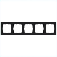 Рамка 5-м G-Classic черн. матовый soft touch  G1005PB