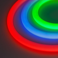 Лента светодиодная герметичная MOONLIGHT-BLACK-TOP-G280-D25mm 24В RGB 360deg (14.4Вт/м IP65 wire x1) вывод кабеля прям.  047198 Лента светодиодная герметичная MOONLIGHT-BLACK-TOP-G280-D25mm 24В RGB 360deg (14.4Вт/м IP65 wire x1) вывод кабеля прям.  047198
