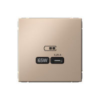 Розетка USB ArtGallery тип C 65Вт QC PD высокоскор. ЗУ механизм песочн. SE GAL001227 Розетка USB ArtGallery тип C 65Вт QC PD высокоскор. ЗУ механизм песочн. SE GAL001227