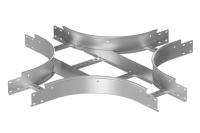 Ответвитель для лотка Х-образн LT 300х100 сталь 1.2мм R=300мм гор.оцинк.  LTC.3010.12.3.HDZ Ответвитель для лотка Х-образн LT 300х100 сталь 1.2мм R=300мм гор.оцинк.  LTC.3010.12.3.HDZ