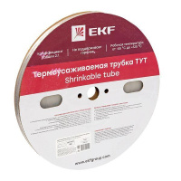 Трубка термоусадочная ТУТ 10/5 прозр. (уп.100м) PROxima  tut-10-tr