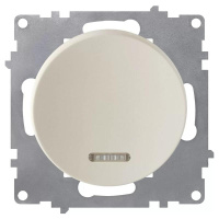Выключатель 1-кл. СП Florence 10А IP20 с подсветкой механизм беж. (1E31701301)  2172801