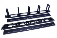 Организатор кабельный с пластиковыми кольцами с крышкой 19дюйм 1U CM-1U-5R-PL-COV  430223