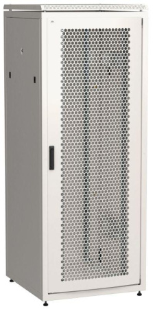 Шкаф сетевой LINEA N 42U 800х800мм перф. передняя дверь задняя металлическая сер.  LN35-42U88-PM