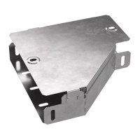 Переходник для лотка левый 200х100х50 с крышкой Стандарт  PR16.0489