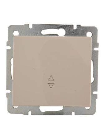 Переключатель проходной 1-кл. СП Rain IP20 механизм крем.  703-0388-105