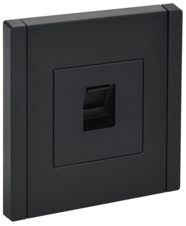 Розетка компьютерная RJ45 кат.5E FORTE&PIANO FP132 черн.  FP-K10-1-K02