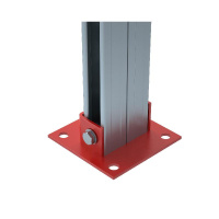 Основание одноканальное для двойн. страт-профиля 41х82мм HD85 КМ LO55400