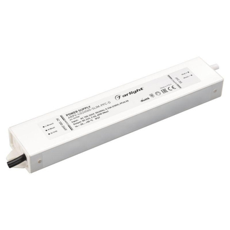 Блок питания ARPV-LG24060-SLIM-PFC-D 24В 2.5А 60Вт IP67 метал. 5 лет  031720