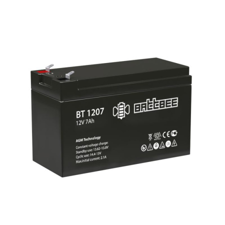 Аккумулятор ОПС 12В 7А.ч Battbee  BT 1207