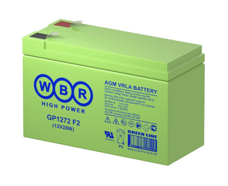Аккумулятор 12В 7.2А.ч  GP1272 F2 (12V28W) 