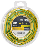 Трубка термоусадочная ТТУ нг-LS 6/3 желт./зел. (уп.2м)  UDR12-006-003-002-K52-T