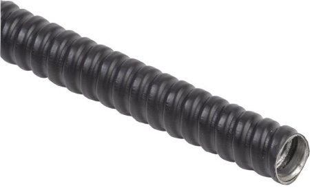 Металлорукав Р3-ЦПнг-12 d12мм с протяжкой черн. ELASTA (уп.50м)  CMP10-12-050
