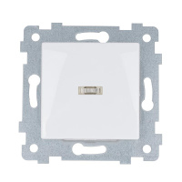 Выключатель 1-кл. СП Мария С110-438 10А IP20 с индикацией механизм бел. Кунцево 110026