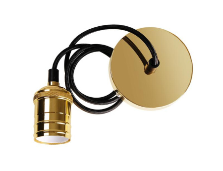 Патрон с проводом RETRO PLC 02 E27 230V/1M GOLDEN Pro  5039018