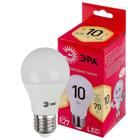Лампа светодиодная RED LINE LED A60-10W-827-E27 R 10Вт A60 груша 2700К тепл. бел. E27  Б0049634