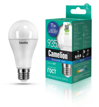 Лампа светодиодная LED11-A60/865/E27 11Вт грушевидная 220В  12651
