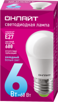 Лампа светодиодная 61 138 OLL-G45-6-230-6.5K-E27 6Вт  61138