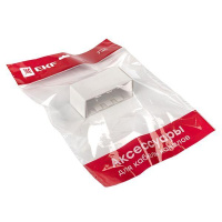 Соединитель на стык 100х40 бел. Plast PROxima (уп.2шт)  conw-100-40x2