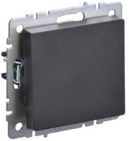 Выключатель 1-кл. СП BRITE ВС10-1-4-БрЧ 10А самовозвратн. механизм черн.  BR-V14-0-10-K02