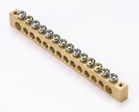 Шина нулевая 14 групп/крепеж по краям 8х12мм  32006DEK