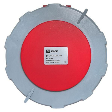 Розетка переносная 2442 3Р+РЕ 125А 380В IP67 PROxima  ps-2442-125-380