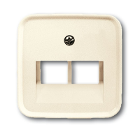 Накладка розетки компьютерной 2-м Duro бел.  2CKA001753A8956