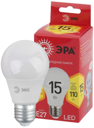 Лампа светодиодная RED LINE LED A60-15W-827-E27 R 15вт A60 груша 2700К тепл. бел. E27  Б0046355