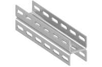 Профиль двойной П-образный PDH40 L=3.0м S=3.0мм гор.оцинк.  PDH.40.3030.HDZ