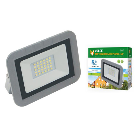 Прожектор светодиодный ULF-Q591 30W/DW IP65 220-240В SILVER корпус серебр.  UL-00003589