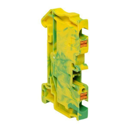 Колодка клеммная пружинная 4 Push-in земля  PIT-4-pe