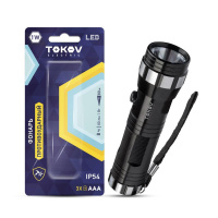 Фонарь ручной на батарейках 3xAAA анодированный алюм.  TKE-RF-B-01 Фонарь ручной на батарейках 3xAAA анодированный алюм.  TKE-RF-B-01