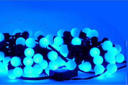 Гирлянда "Шарики" ILDBL050-B-E 2.4см 50  LED.7.5м син.  4690601041227