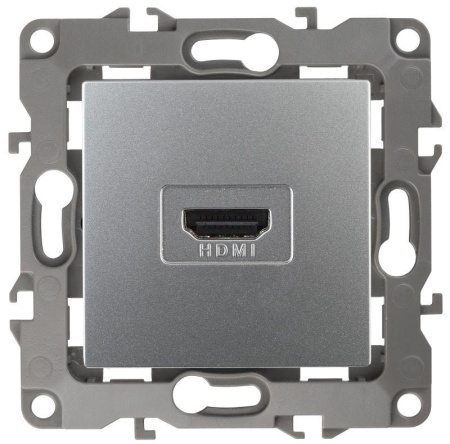 Розетка 12-3114-03 HDMI алюм. ЭРА Б0027483