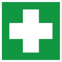 Наклейка "Аптечка первой медицинской помощи" EC01 200х200мм PROxima  an-4-03