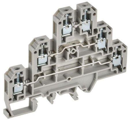 Колодка клеммная CTS-ML 3 ур. 2.5кв.мм сер.  YCT13-00-3-K03-002