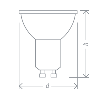 Лампа светодиодная 82 841 NLL-PAR16-8-230-3K-GU10-60D 8Вт 3000К тепл. бел. GU10 1055лм 230В Navigator 82841