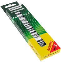 Элемент питания алкалиновый AA/LR6 Alkaline ПРОМО (уп.10+2шт)  ABT-LR06-ST-B12-G