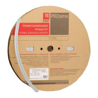 Трубка термоусадочная ТУТ нг 50/25 бел. (уп.50м)  tut-50-w