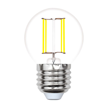 Лампа светодиодная LED-G45-5W/WW/E27/CL/MB GLM10TR форма "шар" прозр. Multibright свет теплый бел. 3000К 100-50-10 упак. Картон  UL-00002370