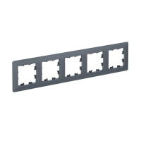 Рамка 5-м AtlasDesign Air грифель/дым. черн. SE ATN220705