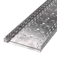 Лоток листовой перфорированный 400х50 L3000 сталь 1мм Стандарт  PR16.0014