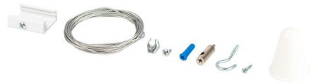 Комплект для подвесного монтажа STR-30-W-MK-3 L3000 для трехфазного шинопровода бел.  Б0049744