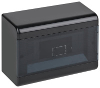 Щиток ОП Тусо 9мод. с двер. 222х160х93мм черн.  68029Ч