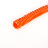 Труба гофрированная ПНД тяжелая d16мм с протяжкой оранж. (уп.100м)  ГФ-1110216-100
