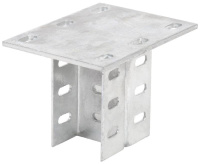 Кронштейн потолочный двойной осн.110 сталь HDZ гор. оцинк.  CLW10-KPD-110-HDZ